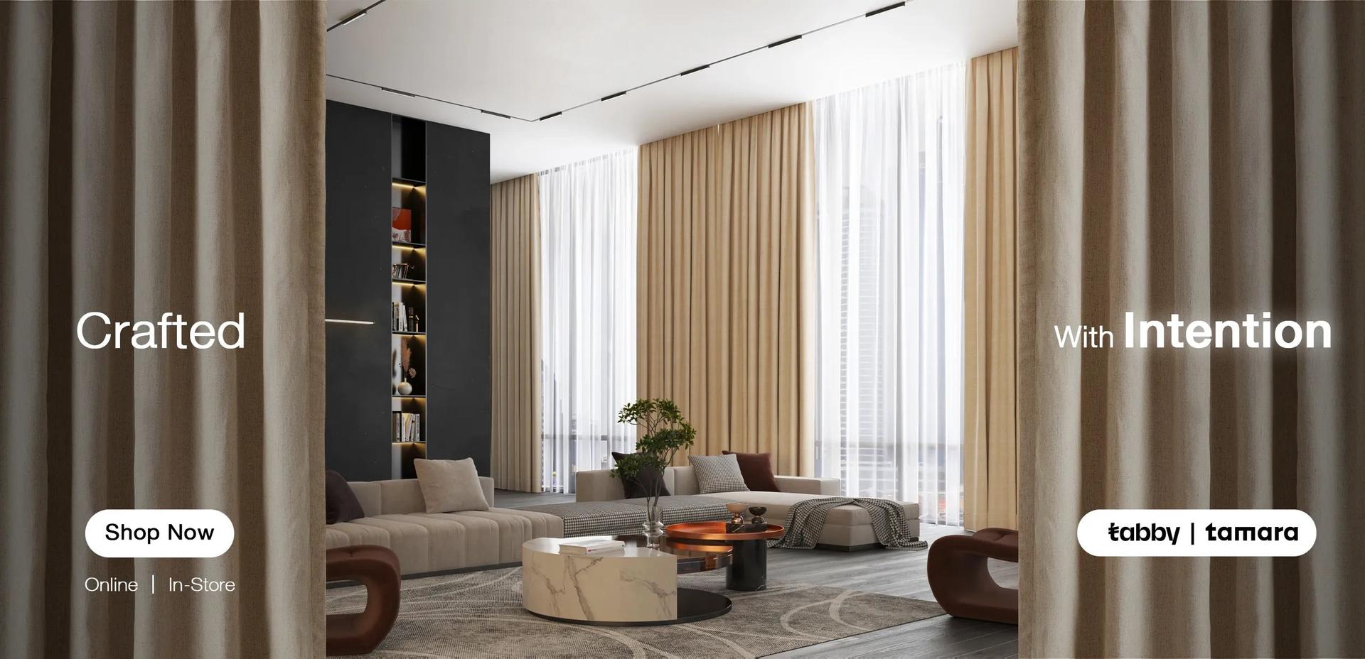 Traditional Modern Curtains Banner (UAE + KSA)